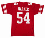 San Francisco 49ers Fred Warner Autographed Red Jersey Beckett BAS QR Stock #267461