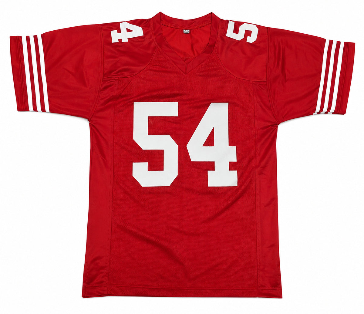San Francisco 49ers Fred Warner Autographed Red Jersey Beckett BAS QR Stock #267461
