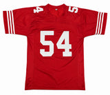 San Francisco 49ers Fred Warner Autographed Red Jersey Beckett BAS QR Stock #267461