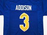 Pittsburgh Panthers Jordan Addison Autographed Blue Jersey JSA Witness Stock #267435