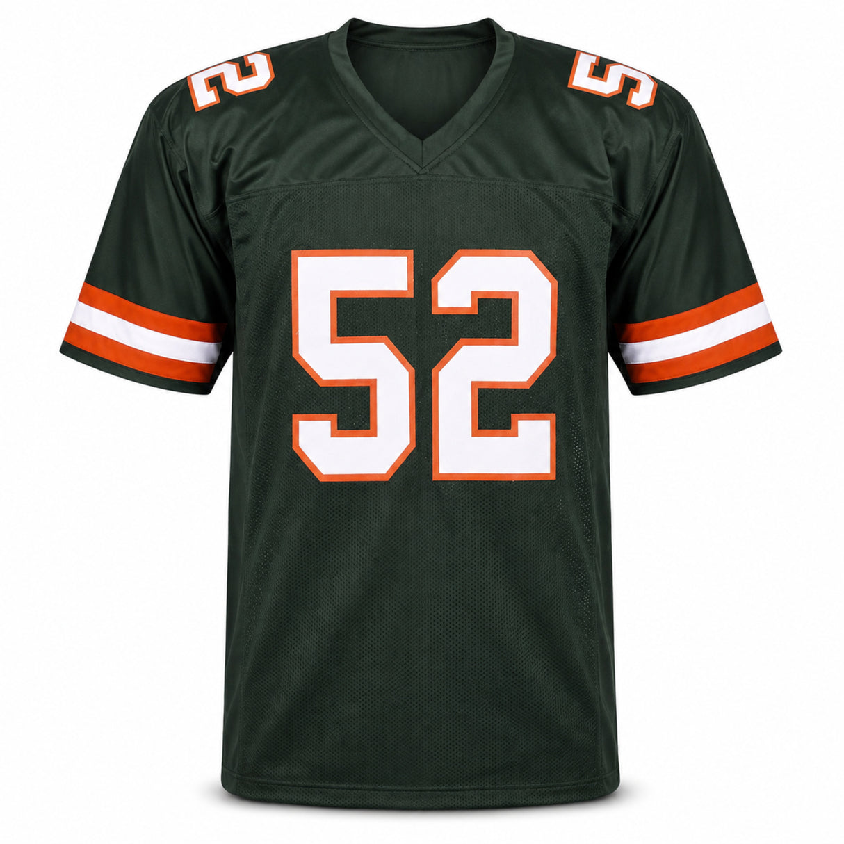 Miami Hurricanes Ray Lewis Autographed Green Jersey JSA Witness Stock #267396