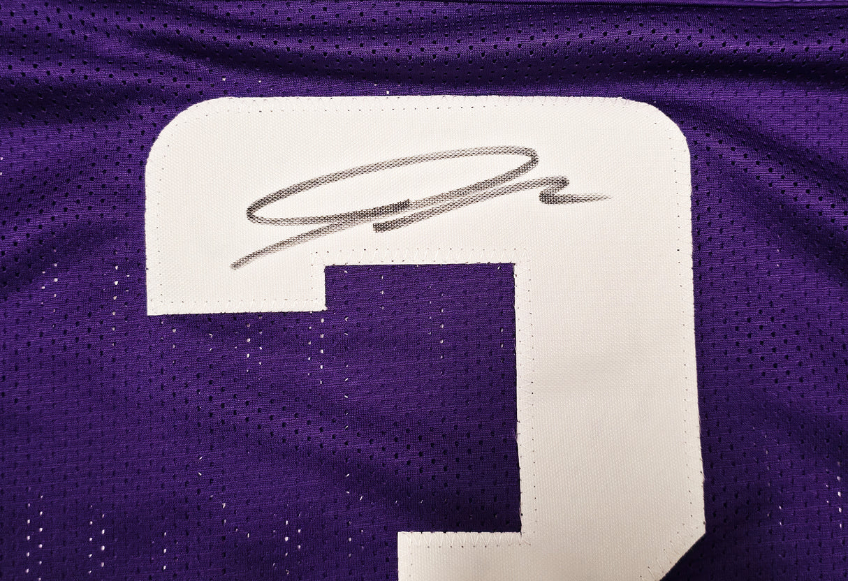 Minnesota Vikings Jordan Addison Autographed Purple Jersey JSA Witness Stock #267429