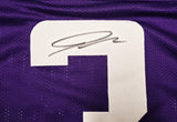 Minnesota Vikings Jordan Addison Autographed Purple Jersey JSA Witness Stock #267429