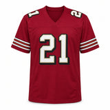 San Francisco 49ers Frank Gore Autographed Red Jersey Beckett BAS Witness Stock #267389