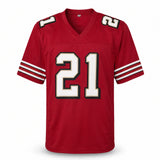 San Francisco 49ers Frank Gore Autographed Red Jersey Beckett BAS Witness Stock #267391