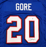 Buffalo Bills Frank Gore Autographed Blue Jersey Beckett BAS Witness Stock #267408