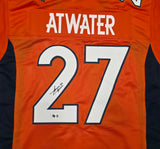 Denver Broncos Steve Atwater Autographed Orange Jersey Beckett BAS Witness Stock #267467