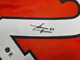 Denver Broncos Steve Atwater Autographed Orange Jersey Beckett BAS Witness Stock #267467