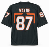 Miami Hurricanes Reggie Wayne Autographed Green Jersey Beckett BAS Witness Stock #267402