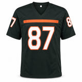 Miami Hurricanes Reggie Wayne Autographed Green Jersey Beckett BAS Witness Stock #267402