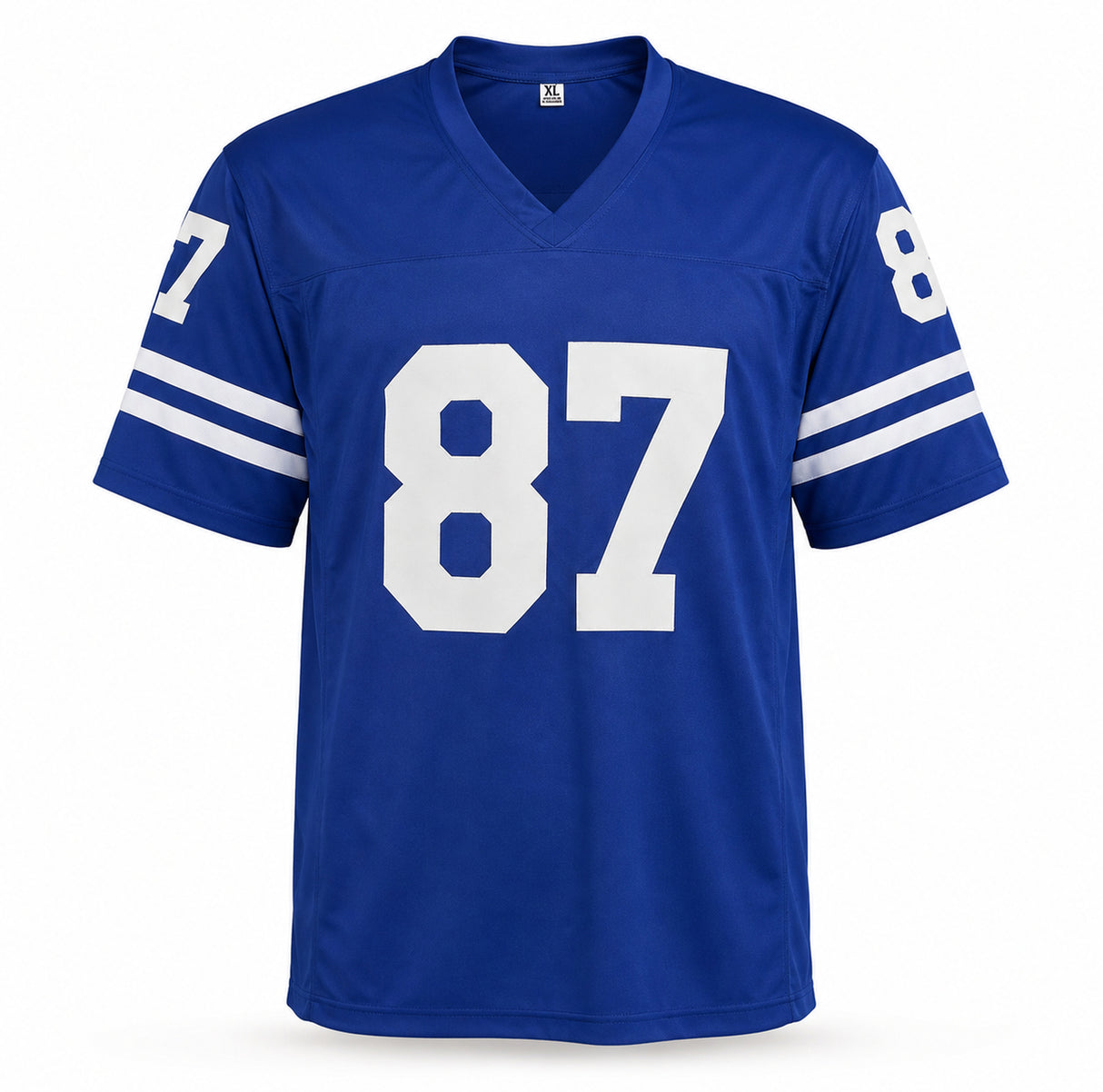 Indianapolis Colts Reggie Wayne Autographed Blue Jersey Beckett BAS Witness Stock #267403