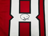 Atlanta Falcons Andre Rison Autographed Red Jersey Beckett BAS Witness Stock #267401