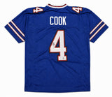 Buffalo Bills James Cook Autographed Blue Jersey Beckett BAS Witness Stock #267404