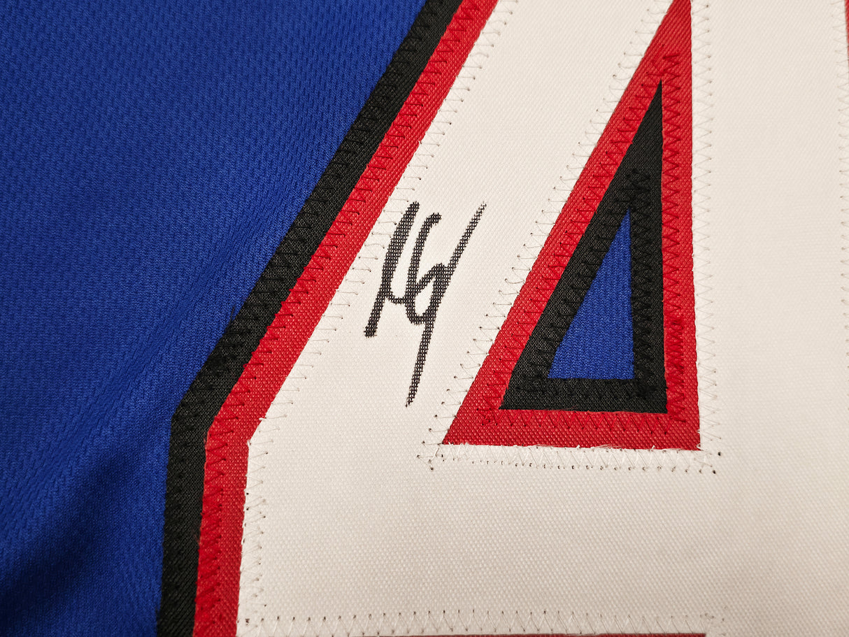 Buffalo Bills James Cook Autographed Blue Jersey Beckett BAS Witness Stock #267404