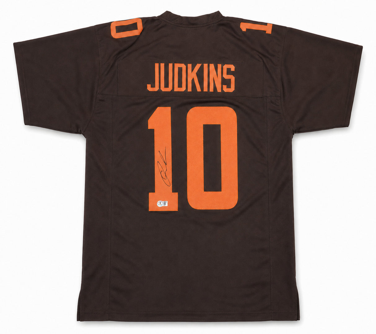Cleveland Browns Quinshon Judkins Autographed Brown Jersey Beckett BAS Witness Stock #267394