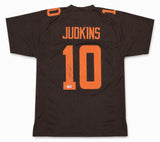 Cleveland Browns Quinshon Judkins Autographed Brown Jersey Beckett BAS Witness Stock #267394