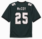 Philadelphia Eagles LeSean McCoy Autographed Green Jersey Beckett BAS Witness Stock #267437
