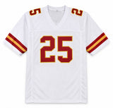 Kansas City Chiefs LeSean McCoy Autographed White Jersey Beckett BAS Witness Stock #267438