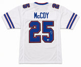 Buffalo Bills LeSean McCoy Autographed White Jersey Beckett BAS Witness Stock #267439