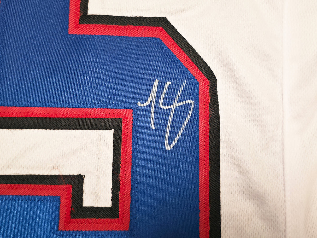 Buffalo Bills LeSean McCoy Autographed White Jersey Beckett BAS Witness Stock #267439