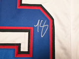 Buffalo Bills LeSean McCoy Autographed White Jersey Beckett BAS Witness Stock #267439
