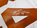 Texas Longhorns Ricky Williams Autographed White Jersey JSA Witness Stock #267382