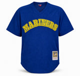 Seattle Mariners Ken Griffey Jr. Autographed Blue Authentic Mitchell & Ness Authentic BP Jersey Size 44 Beckett BAS Witness Stock #267475