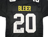 Pittsburgh Steelers Rocky Bleier Autographed Black Jersey "4x SB Champs" Beckett BAS Witness Stock #267504