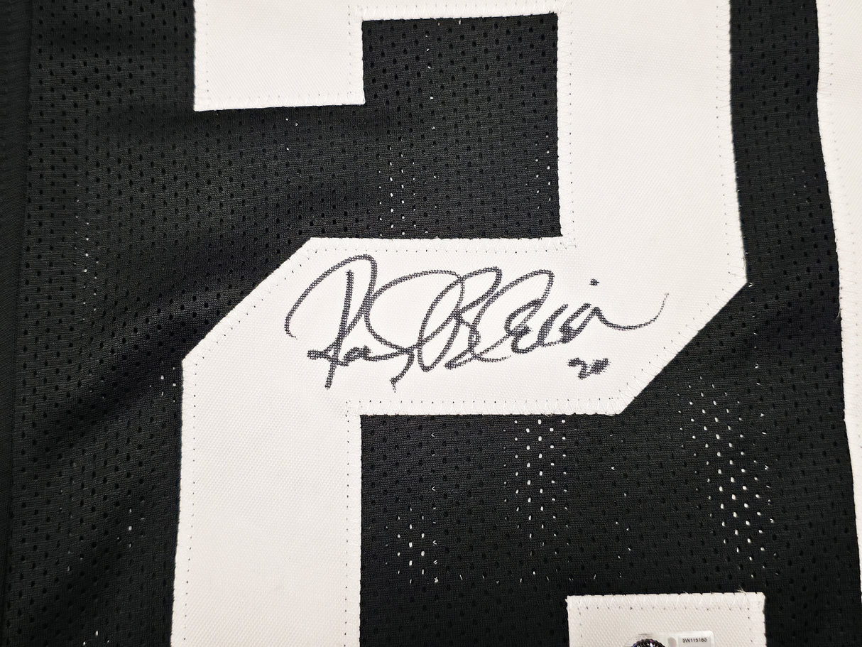 Pittsburgh Steelers Rocky Bleier Autographed Black Jersey "4x SB Champs" Beckett BAS Witness Stock #267504