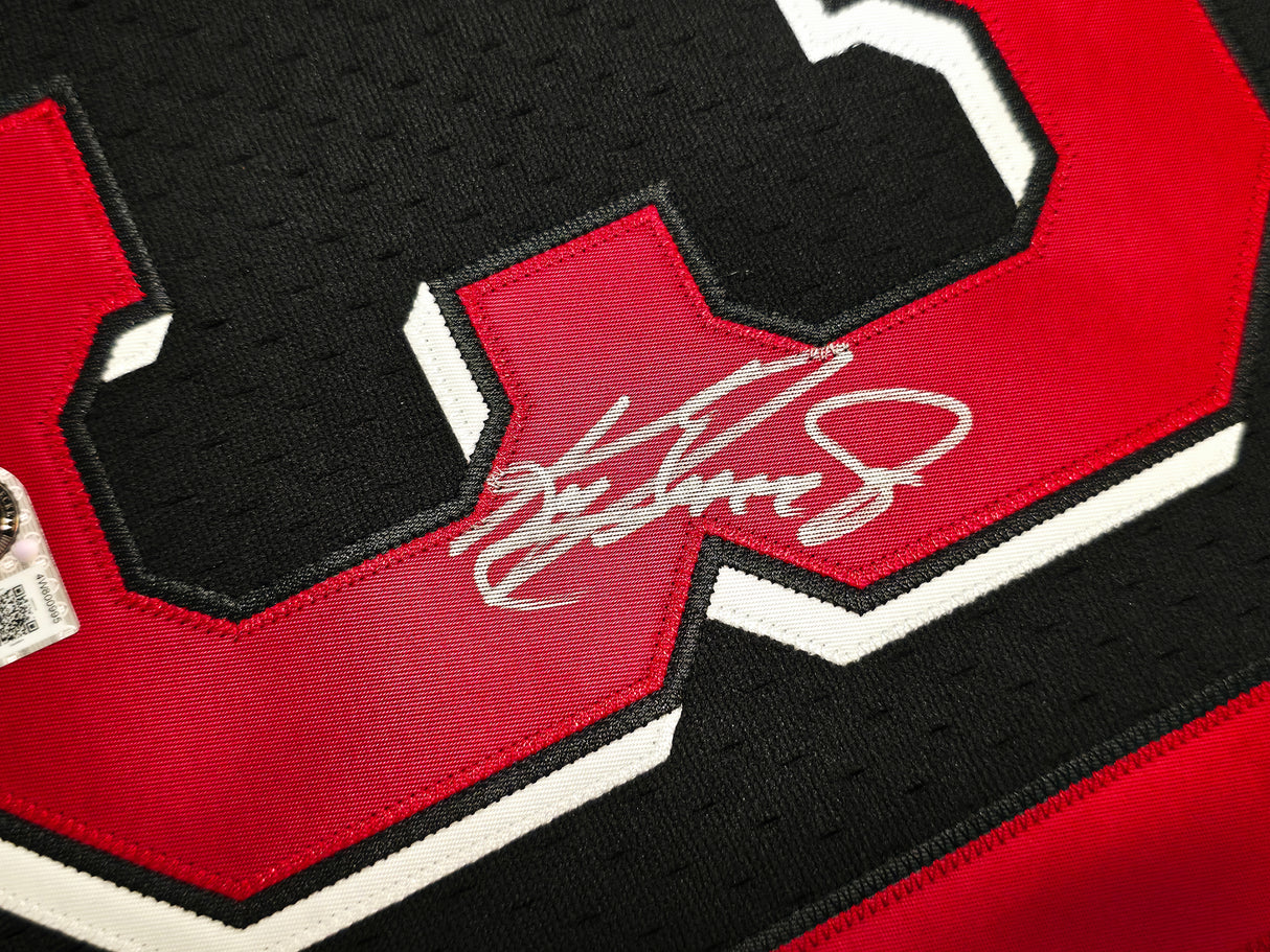 Cincinnati Reds Ken Griffey Jr. Autographed Black Authentic Mitchell & Ness Authentic BP Jersey Size 44 Beckett BAS Witness Stock #267477