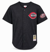 Cincinnati Reds Ken Griffey Jr. Autographed Black Authentic Mitchell & Ness Authentic BP Jersey Size 48 Beckett BAS Witness Stock #267478