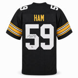 Pittsburgh Steelers Jack Ham Autographed Black Jersey "HOF 88" Beckett BAS Witness Stock #267503