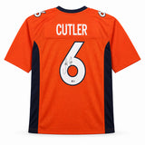 Denver Broncos Jay Cutler Autographed Orange Jersey Beckett BAS Witness Stock #267506
