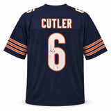 Chicago Bears Jay Cutler Autographed Blue Jersey Beckett BAS Witness Stock #267507