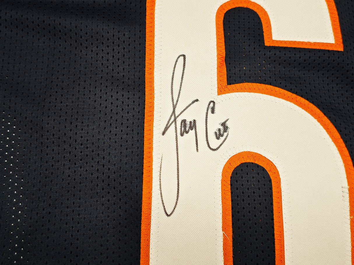 Chicago Bears Jay Cutler Autographed Blue Jersey Beckett BAS Witness Stock #267507