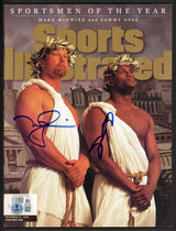 Sammy Sosa & Mark McGwire Autographed Sports Illustrated Magazine 'Sportsmen of the Year' Chicago Cubs, St. Louis Cardinals Beckett BAS Witness Stock #267406