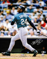 Ken Griffey Jr. Autographed 16x20 Photo Seattle Mariners Beckett BAS Witness Stock #267492