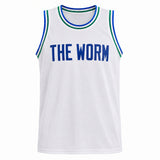 Dallas Mavericks Dennis Rodman Autographed White Jersey JSA QR Stock #267415