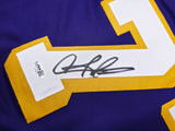 Los Angeles Lakers Dennis Rodman Autographed Purple Jersey JSA QR Stock #267417