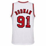 Chicago Bulls Dennis Rodman Autographed White Jersey JSA Stock #267420