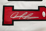 Chicago Bulls Dennis Rodman Autographed White Jersey JSA Stock #267420