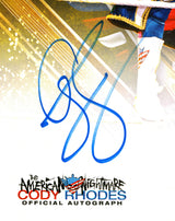 Cody Rhodes Autographed 11x14 Photo WWE The American Nightmare Beckett BAS QR Stock #267586
