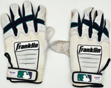 Robinson Cano Autographed White & Blue Franklin Game Used Batting Gloves Seattle Mariners PSA/DNA (Dual Signed) Stock #267639