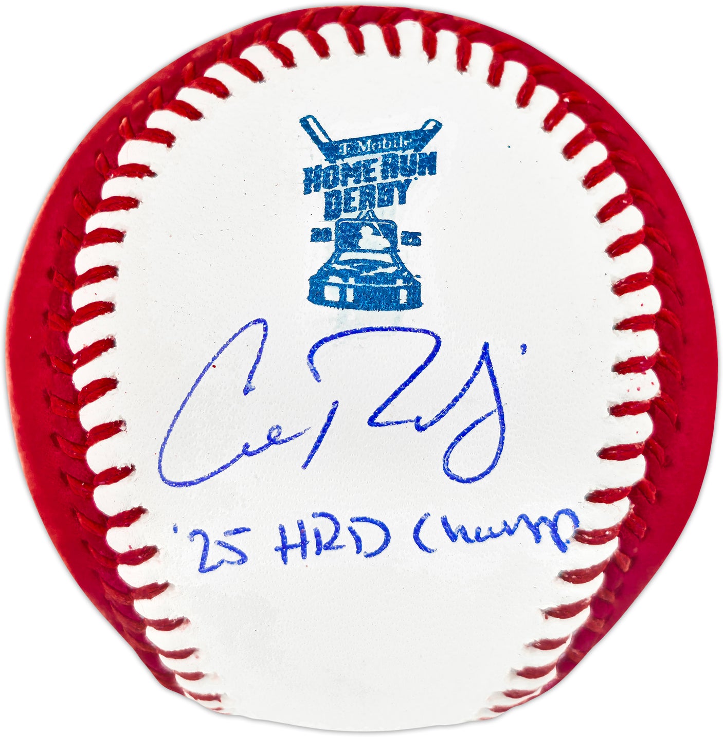 Cal Raleigh Autographed 2025 Home Run Derby HRD Logo Moneyball Baseball Seattle Mariners "25 HRD Champ" Fanatics & MLB Holo Stock #253261
