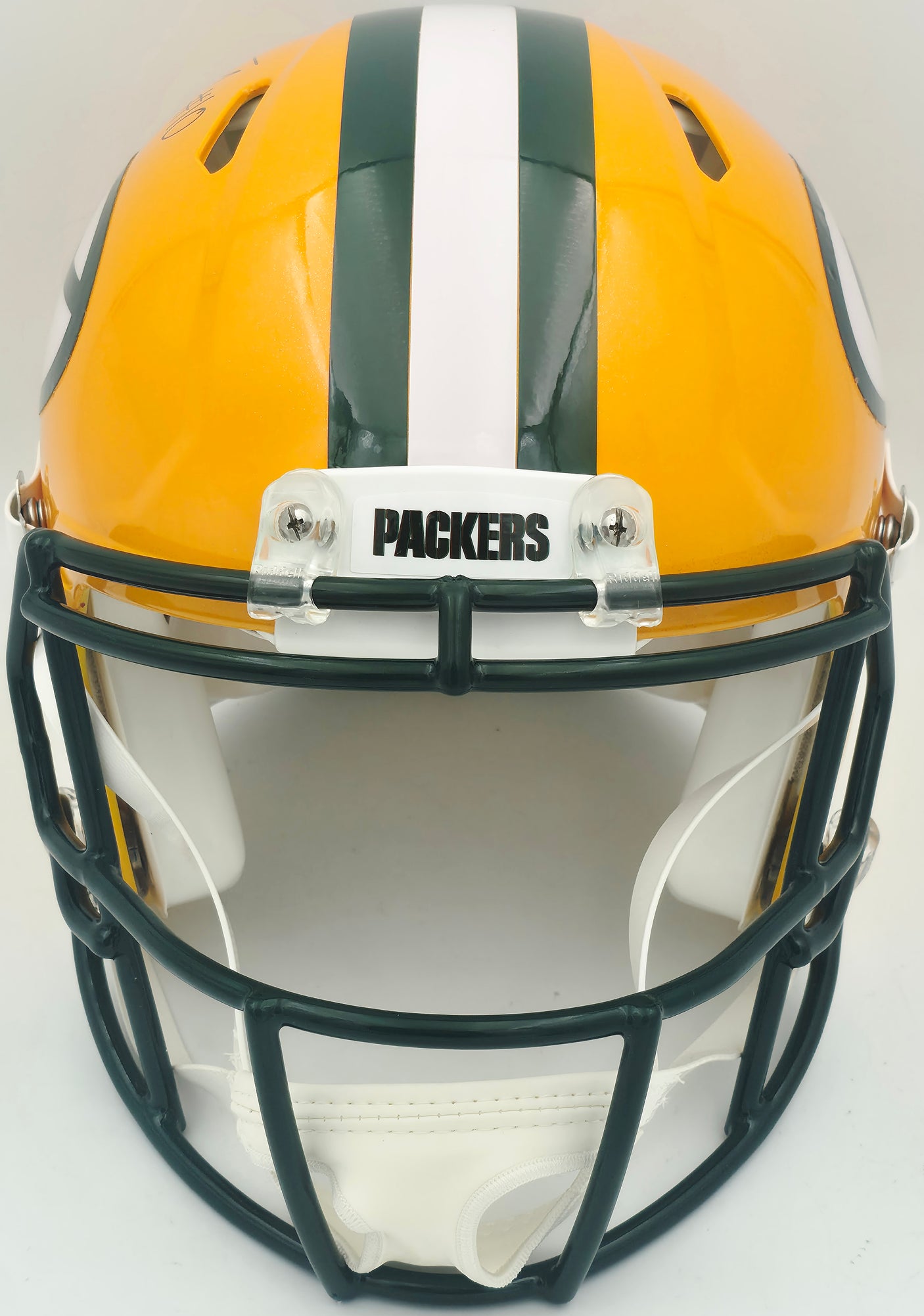 Jordan Love Autographed Green Bay Packers Yellow Full Size Authentic Speed Helmet Stock #253248