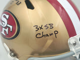 Roger Craig Autographed San Francisco 49ers Gold Full Size Speed Replica Helmet "3x SB Champs" Beckett BAS Witness Stock #253258