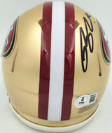 Ricky Pearsall Autographed San Francisco 49ers Gold Speed Mini Helmet Beckett BAS Witness Stock #253313