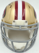 Isaac Guerendo Autographed San Francisco 49ers Gold Speed Mini Helmet Beckett BAS Witness Stock #253314
