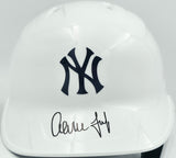 Aaron Judge Autographed New York Yankees White Replica Batting Helmet Fanatics & MLB Holo Stock #253310