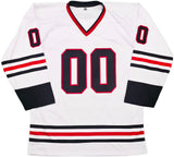 Christmas Vacation Chevy Chase Autographed White Jersey Clark Griswold JSA Stock #252794